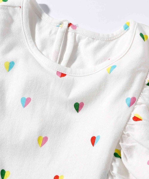 STELLA McCARTNEY(ステラマッカートニー)の「STELLA McCARTNEY (ステラマッカートニー) Baby ハートプリントノースリーブロンパース(ロンパース・キッズ・アイボリー・24M/18M)」の5枚目の写真