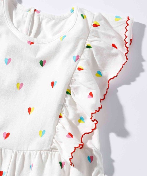 STELLA McCARTNEY(ステラマッカートニー)の「STELLA McCARTNEY (ステラマッカートニー) Baby ハートプリントノースリーブロンパース(ロンパース・キッズ・アイボリー・24M/18M)」の6枚目の写真