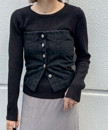 select MOCA | デニムチューブビスチェ(チューブトップ)