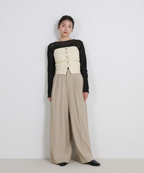 セール】デニムチューブビスチェ（チューブトップ）｜select MOCA