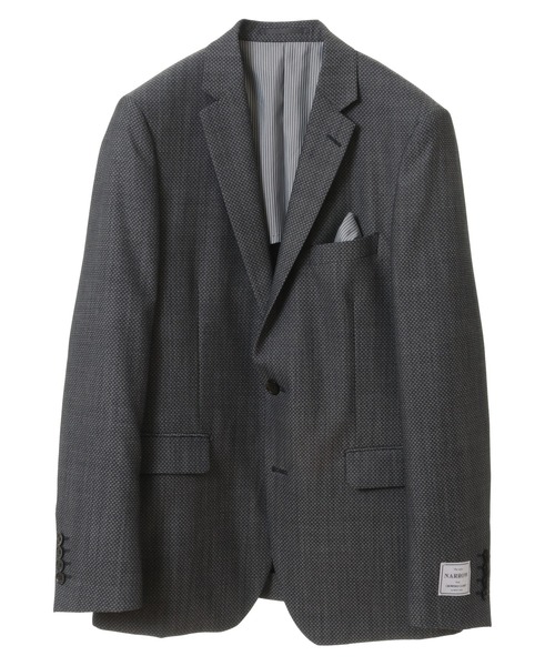 CROWDED CLOSET（クラウデッドクローゼット）の「ウールポリエステルマイクロドビー小紋柄スーツセットアップ（同素材ベストあり）（セットアップ・メンズ・ネイビー/グレー・02/03/04/01）」の21枚目の写真