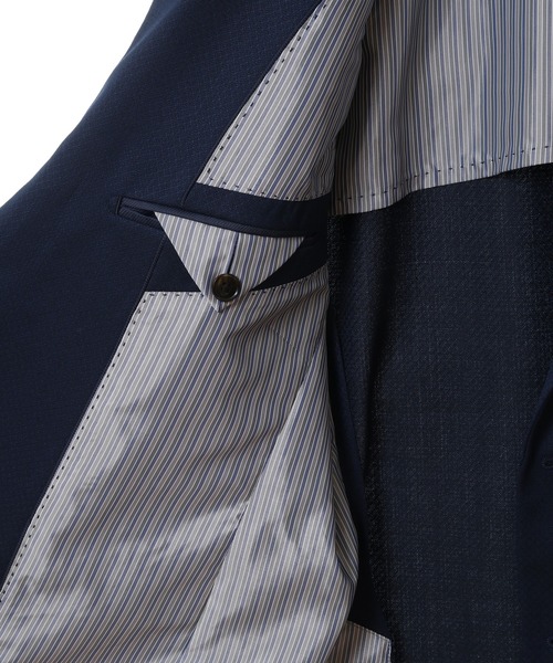 CROWDED CLOSET（クラウデッドクローゼット）の「ウールポリエステルマイクロドビー小紋柄スーツセットアップ（同素材ベストあり）（セットアップ・メンズ・ネイビー/グレー・02/03/04/01）」の13枚目の写真