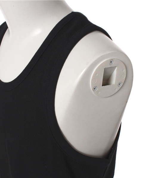 CIAOPANIC（チャオパニック）の「【Ciaopanic】　メッシュロングタンク（タンクトップ・メンズ・ホワイト/オリーブ/ブラック・MEDIUM/LARGE）」の7枚目の写真