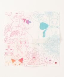 カヤ（カヤ）の「【カヤ】布巾 猫と花（キッチンツール）」