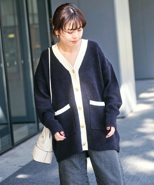 値下げ‼️ 美品　Spick and SPAN べーパーヤーンカーディガン Spick＆Span カーディガン 手洗い可 / 「追加」ペーパーヤーン