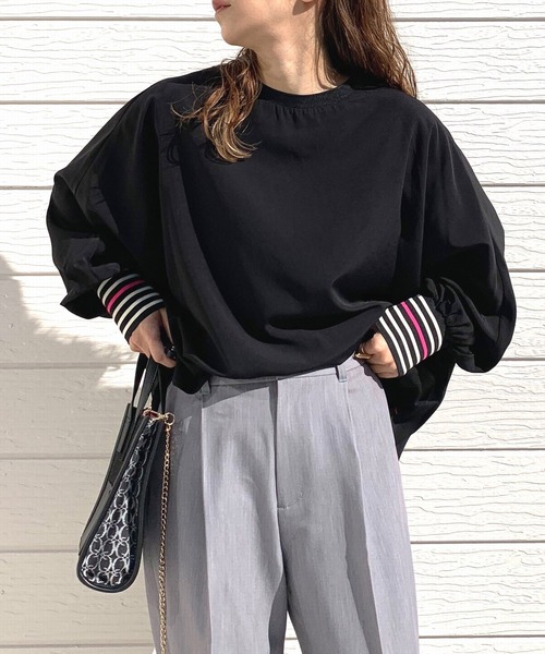 【セール】ドルマンリブブラウス（シャツ/ブラウス）｜Q（キュー）