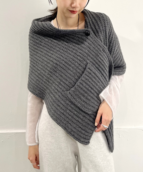 plage（プラージュ）の「SHEPLEY YARNS ストール ベスト（ベスト