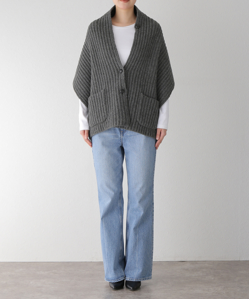 plage（プラージュ）の「SHEPLEY YARNS ストール ベスト（ベスト