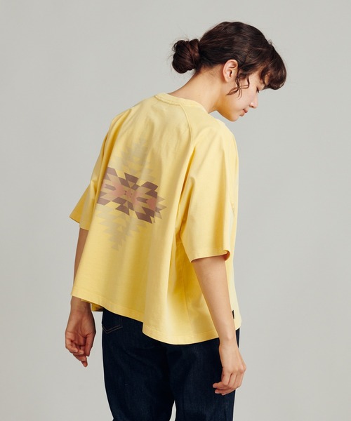 PENDLETON（ペンドルトン）の「ピグメントダイスプリットラグランワイドティー（Tシャツ/カットソー・レディース・チャコール/グレー系その他2/イエロー系その他2・ONESIZE）」の3枚目の写真