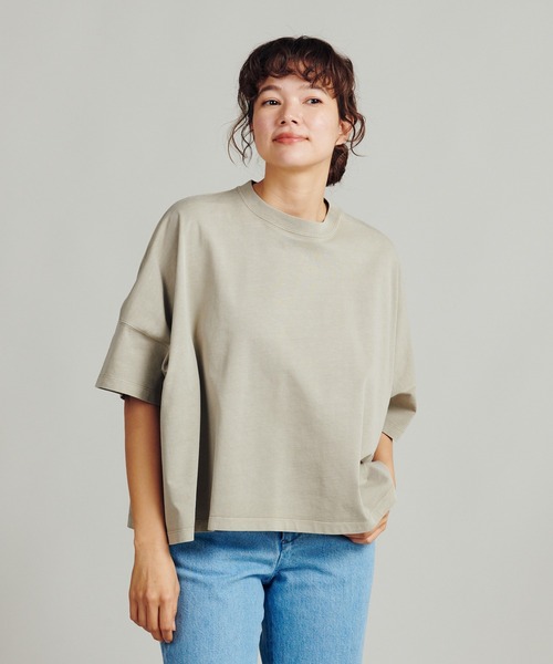 PENDLETON（ペンドルトン）の「ピグメントダイスプリットラグランワイドティー（Tシャツ/カットソー・レディース・チャコール/グレー系その他2/イエロー系その他2・ONESIZE）」の8枚目の写真