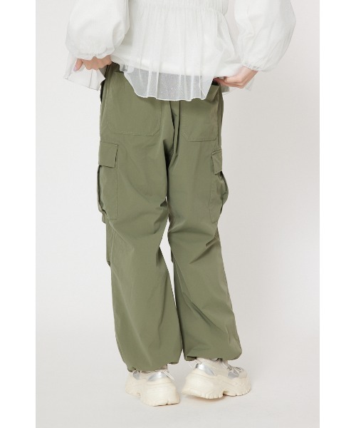 RODEO CROWNS WIDE BOWL（ロデオクラウンズワイドボウル）の「ドロストカーゴパンツ（カーゴパンツ・レディース・カーキ/ライトピンク/オフホワイト/ライトグレー・FREE）」の7枚目の写真