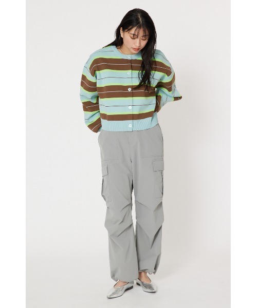 RODEO CROWNS WIDE BOWL（ロデオクラウンズワイドボウル）の「ドロストカーゴパンツ（カーゴパンツ・レディース・カーキ/ライトピンク/オフホワイト/ライトグレー・FREE）」の15枚目の写真