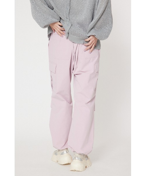 RODEO CROWNS WIDE BOWL（ロデオクラウンズワイドボウル）の「ドロストカーゴパンツ（カーゴパンツ・レディース・カーキ/ライトピンク/オフホワイト/ライトグレー・FREE）」の11枚目の写真