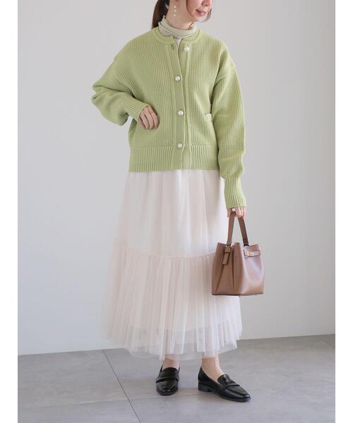 Te chichi（テチチ）の「マルチWAYチュールギャザー切替スカート（スカート・レディース・オフホワイト/グレー/ブラック・F）」の18枚目の写真