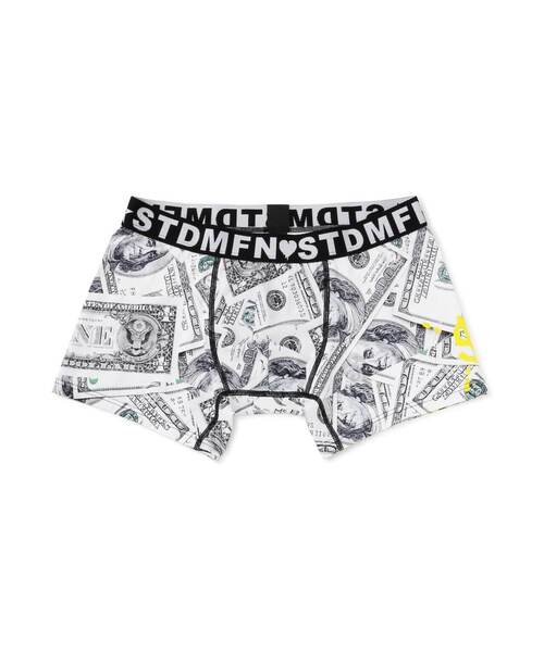 STUD MUFFIN（スタッドマフィン）の「STUD MUFFIN/スタッドマフィン/ドルグラフィティ柄アンダーウエア（ボクサーパンツ・メンズ・ブラック/ホワイト・L/XL/M）」の10枚目の写真