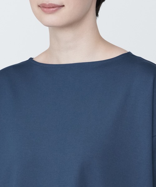 無印良品（ムジルシリョウヒン）の「婦人　二重編み七分袖ワンピース（ワンピース・レディース・ライトパープル/ブラック/ネイビー・XL/L/M/XS/S）」の16枚目の写真