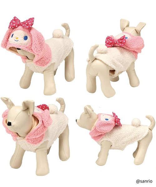 sanrio(サンリオ)の「【 sanrio / サンリオ 】 ボアタンク なりきりフード付き ペットウェア PTFB1 sanrio SKE(ペットウェア・レディース・レッド/ピンク/ホワイト/イエロー・SMALL/MEDIUM/LARGE)」の10枚目の写真