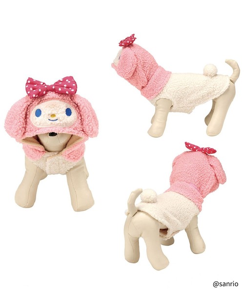 sanrio(サンリオ)の「【 sanrio / サンリオ 】 ボアタンク なりきりフード付き ペットウェア PTFB1 sanrio SKE(ペットウェア・レディース・レッド/ピンク/ホワイト/イエロー・SMALL/MEDIUM/LARGE)」の9枚目の写真