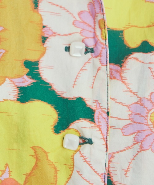 Dot&Stripes CHILD WOMAN(ドットアンドストライプス チャイルドウーマン)の「【WEB別注】リバティ イカット・アネモネ ジャンプスーツ(サロペット/オーバーオール・レディース・グリーン・FREE)」の18枚目の写真