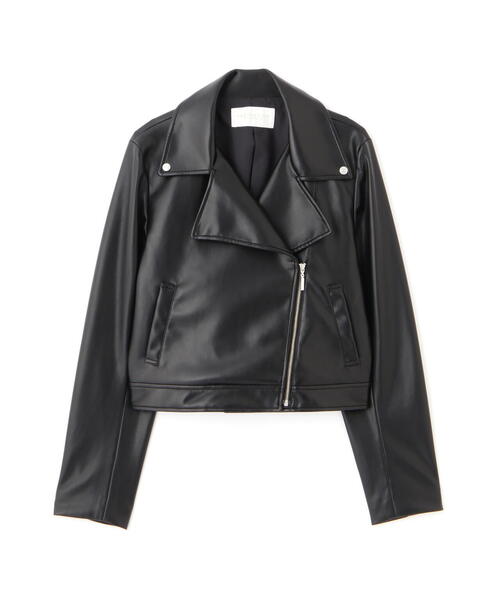 PROPORTION BODY DRESSING(プロポーションボディドレッシング)の「ショートライダース / 1214155304(ライダースジャケット・レディース・ブラック/オフホワイト・MEDIUM/SMALL)」の17枚目の写真