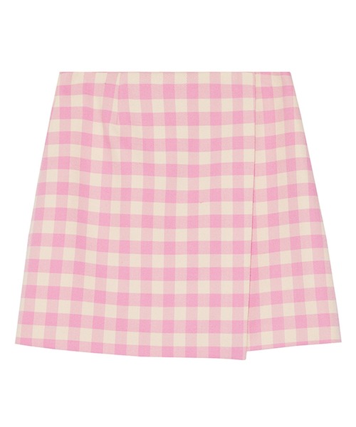 Fano Studios(ファノ ストゥディオズ)の「ギンガムチェックラップデザインミニスカート FX23B082【Fano Studios】(スカート・レディース・ピンク・M/S)」の10枚目の写真