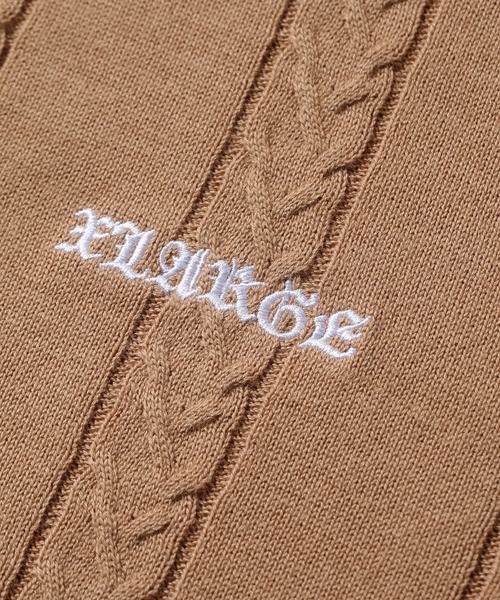 XLARGE(エクストララージ)の「EMBROIDERED LOGO KNIT POLO SHIRT(ポロシャツ・メンズ・ブラウン/ホワイト/ブラック・XL/L/M/S)」の14枚目の写真