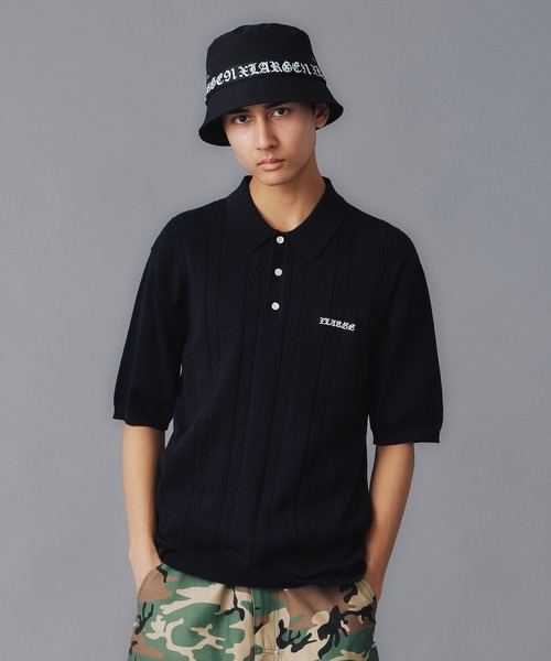 XLARGE(エクストララージ)の「EMBROIDERED LOGO KNIT POLO SHIRT(ポロシャツ・メンズ・ブラウン/ホワイト/ブラック・XL/L/M/S)」の6枚目の写真