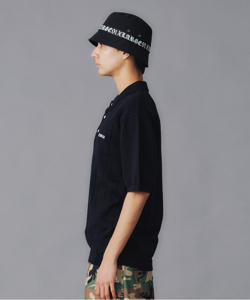 XLARGE(エクストララージ)の「EMBROIDERED LOGO KNIT POLO SHIRT(ポロシャツ・メンズ・ブラウン/ホワイト/ブラック・XL/L/M/S)」の7枚目の写真