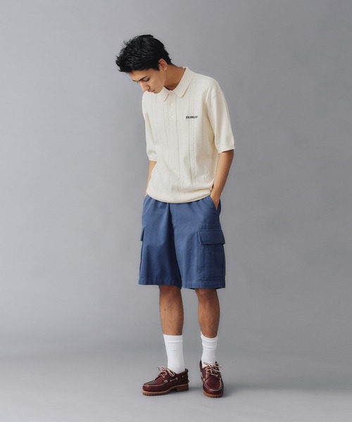 XLARGE(エクストララージ)の「EMBROIDERED LOGO KNIT POLO SHIRT(ポロシャツ・メンズ・ブラウン/ホワイト/ブラック・XL/L/M/S)」の5枚目の写真