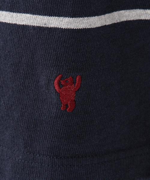 coen（コーエン）の「パネルボーダーボートネックカットソー（Tシャツ/カットソー・メンズ・ネイビー/グレー/オフホワイト・SMALL/MEDIUM/X-LARGE/LARGE）」の10枚目の写真