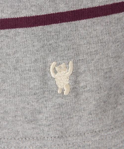 coen（コーエン）の「パネルボーダーボートネックカットソー（Tシャツ/カットソー・メンズ・ネイビー/グレー/オフホワイト・SMALL/MEDIUM/X-LARGE/LARGE）」の4枚目の写真