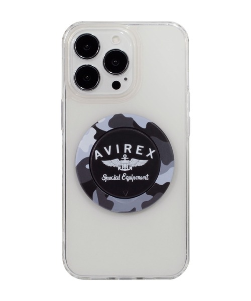 AVIREX（アヴィレックス）の「アヴィレックス スリムグリップスタンド（スマホグッズ・メンズ・ブルー/グレー系カモフラージュ/グリーン系カモフラージュ・ONE SIZE）」の6枚目の写真