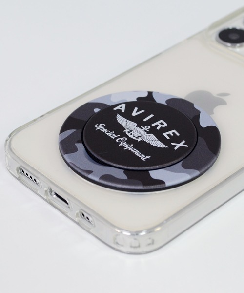 AVIREX（アヴィレックス）の「アヴィレックス スリムグリップスタンド（スマホグッズ・メンズ・ブルー/グレー系カモフラージュ/グリーン系カモフラージュ・ONE SIZE）」の7枚目の写真