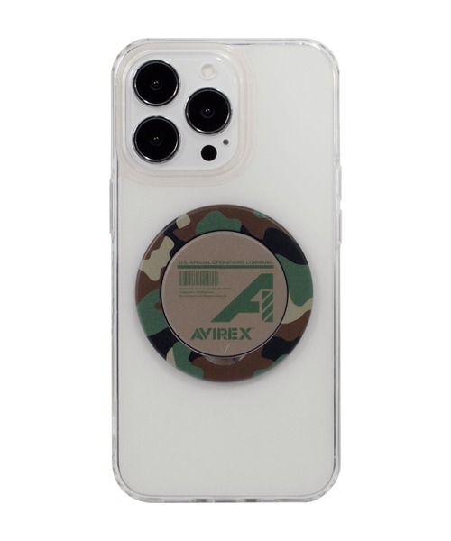 AVIREX（アヴィレックス）の「アヴィレックス スリムグリップスタンド（スマホグッズ・メンズ・ブルー/グレー系カモフラージュ/グリーン系カモフラージュ・ONE SIZE）」の10枚目の写真