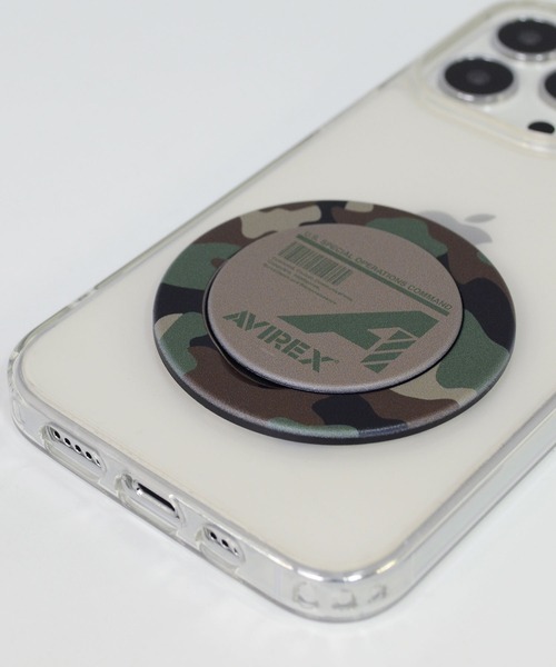 AVIREX（アヴィレックス）の「アヴィレックス スリムグリップスタンド（スマホグッズ・メンズ・ブルー/グレー系カモフラージュ/グリーン系カモフラージュ・ONE SIZE）」の11枚目の写真