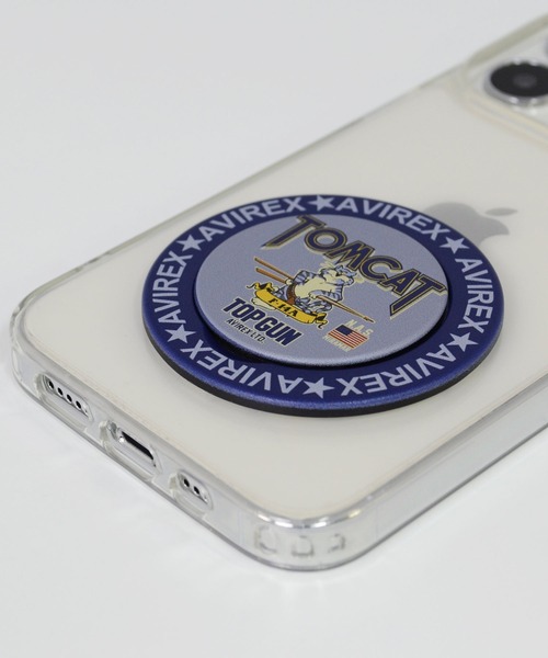 AVIREX（アヴィレックス）の「アヴィレックス スリムグリップスタンド（スマホグッズ・メンズ・ブルー/グレー系カモフラージュ/グリーン系カモフラージュ・ONE SIZE）」の16枚目の写真