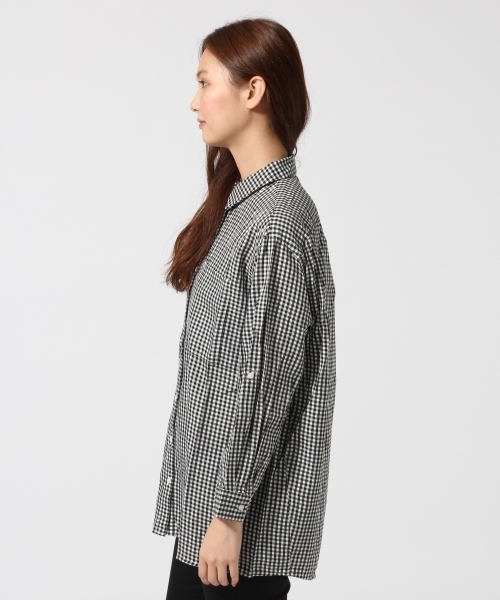 GLOBAL WORK（グローバルワーク）の「コットンテンセルロングシャツ長袖/566265（シャツ/ブラウス・レディース・ホワイト/ホワイト系その他/その他/ライトブルー/その他2/ブルー/カーキ・SMALL/LARGE/MEDIUM）」の18枚目の写真