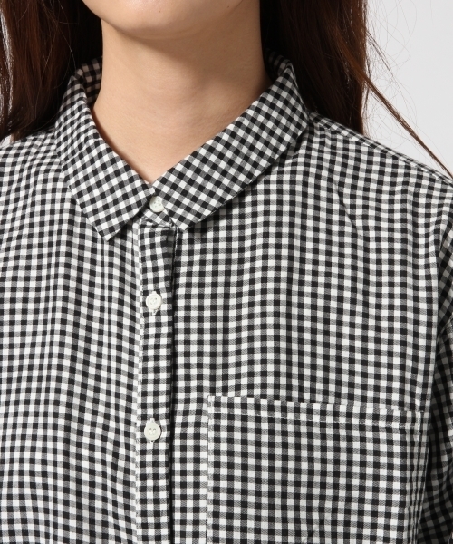 GLOBAL WORK（グローバルワーク）の「コットンテンセルロングシャツ長袖/566265（シャツ/ブラウス・レディース・ホワイト/ホワイト系その他/その他/ライトブルー/その他2/ブルー/カーキ・SMALL/LARGE/MEDIUM）」の9枚目の写真