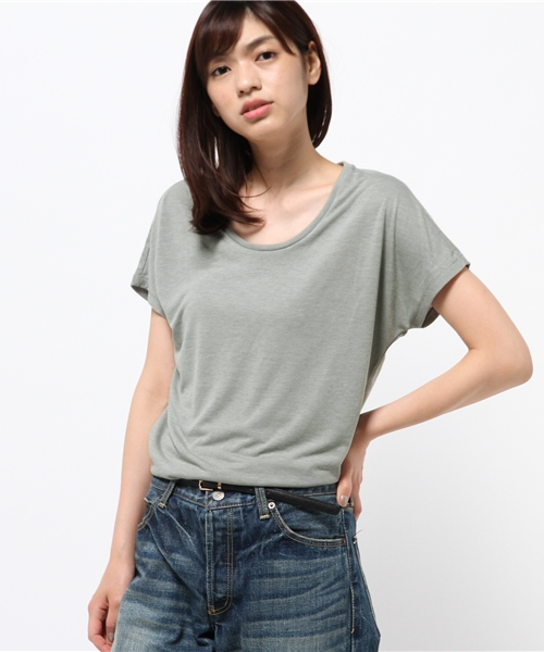 NIKE(ナイキ)の「【NIKE】ウィメンズボーイフレンドT 1(Tシャツ/カットソー・レディース・グレー・LARGE/SMALL)」の1枚目の写真