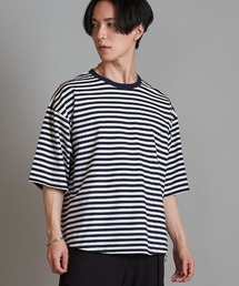 mt8980- ラウンドボーダーU-N-T Tシャツ