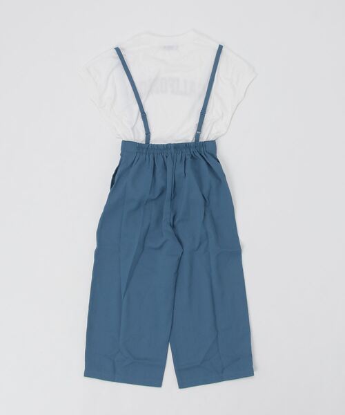 NAVY 2WAY インナーTシャツSETサロペットアンサンブル