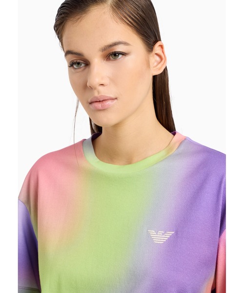 EMPORIO ARMANI(エンポリオアルマーニ)の「【エンポリオ アルマーニ】Emporio Armani Sustainability Values Capsule Collection Tシャツ オーガニックジャージー カモフラージュプリント(Tシャツ/カットソー・レディース・カモフラージュ・MEDIUM/LARGE/SMALL)」の4枚目の写真