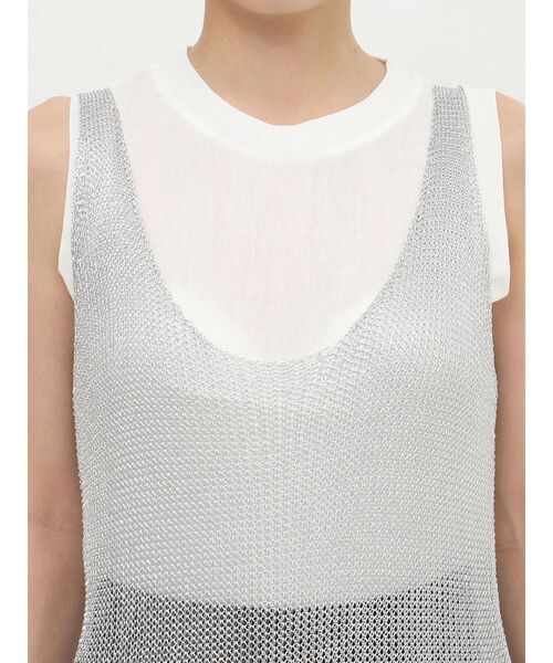 MURUA(ムルーア)の「メタリックメッシュロングワンピース(ワンピース・レディース・グリーン/シルバー・FREE)」の17枚目の写真