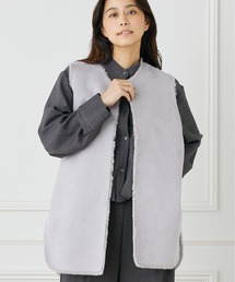 INED CLARO（イネドクラロ）の「リバーシブルフェイクムートンジレ（ブルゾン）」