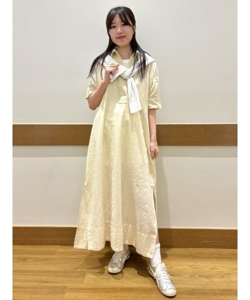 セール】コットンリネン マキシワンピース（ワンピース）｜GAP