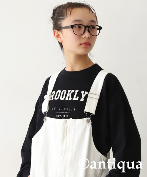 antiqua（アンティカ）の「カレッジロゴプルオーバー（スウェット・キッズ・ブラック/杢グレー/オフホワイト・150/140/160）」の14枚目の写真