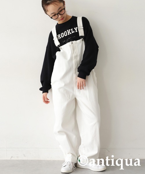 antiqua（アンティカ）の「カレッジロゴプルオーバー（スウェット・キッズ・ブラック/杢グレー/オフホワイト・150/140/160）」の15枚目の写真