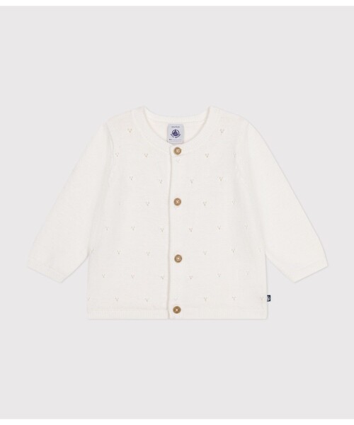 【セール】コットンニットカーディガン（カーディガン/ボレロ）｜PETIT BATEAU（プチバトー）