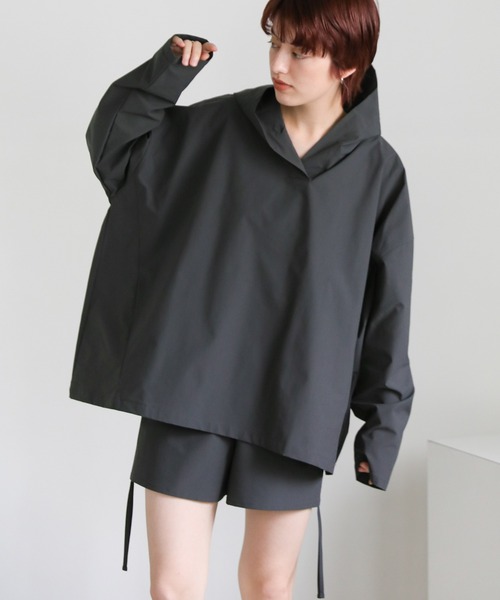 select MOCA（セレクトモカ）の「【UVカット / 水陸両用】ラッシュガードパーカー（パーカー・レディース・ベージュ/ブラック・FREE）」の16枚目の写真