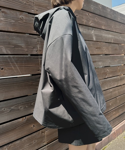 select MOCA（セレクトモカ）の「【UVカット / 水陸両用】ラッシュガードパーカー（パーカー・レディース・ベージュ/ブラック・FREE）」の12枚目の写真